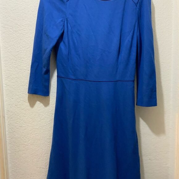 Antonio Melani Jeremi Blue Stretch Knit Fit Flare Work Social Dress 4 $159 - Picture 3 of 10